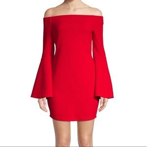 BCBGeneration off-shoulder dress bell sleeves valentine ♥️